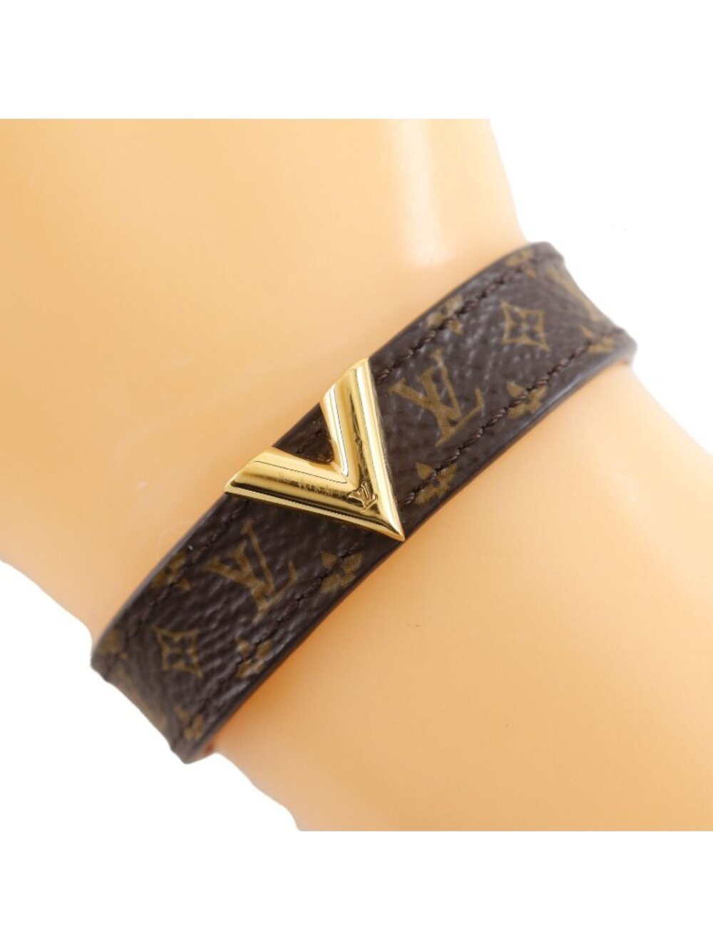 Louis Vuitton Bracelet Essential Monogram Mini Canvas Brown